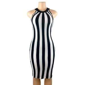 Put On A Show Striped Midi Dress